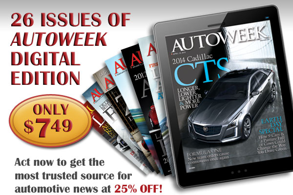 26 Issues of Autoweek Digital Edition Only $7.49!